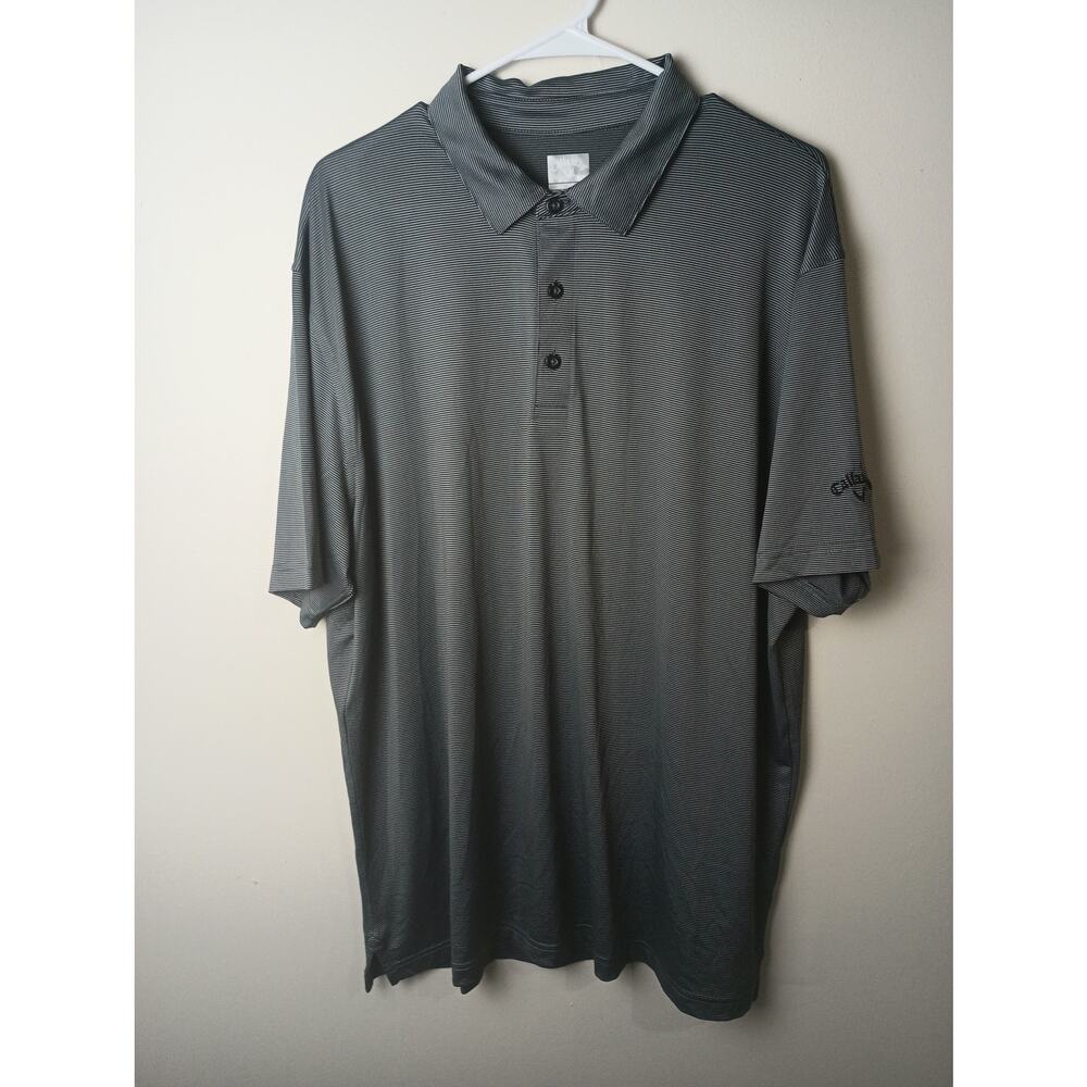 Callaway Men's Opti Dri Golf Shirt Polo Outdoors Men's XL‎ Collar Stripped